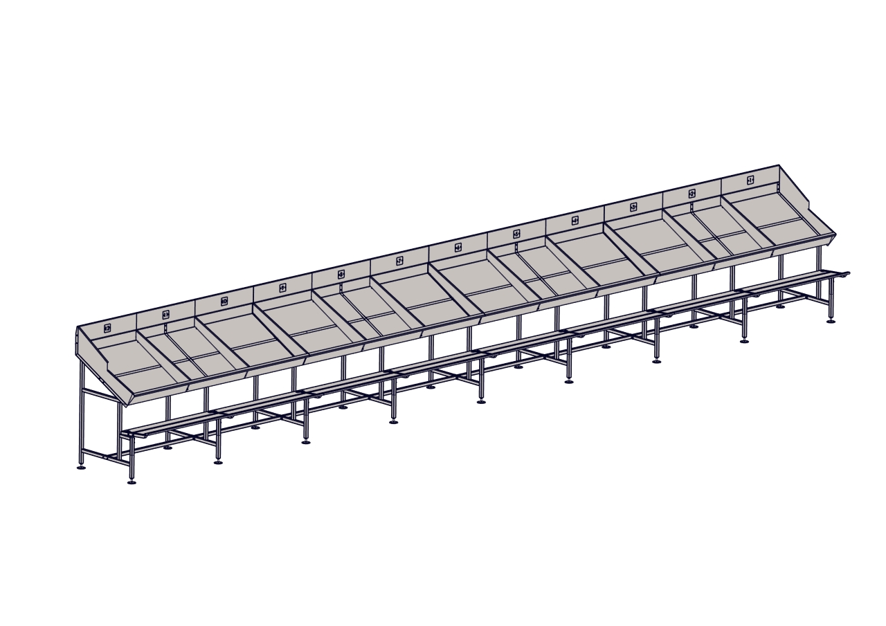 Weighing and Sorting Line